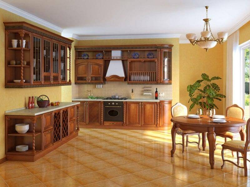классическая угловая кухня в Армавире