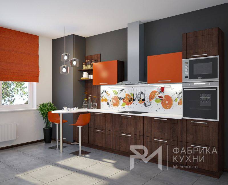 стильная прямая кухня в Армавире