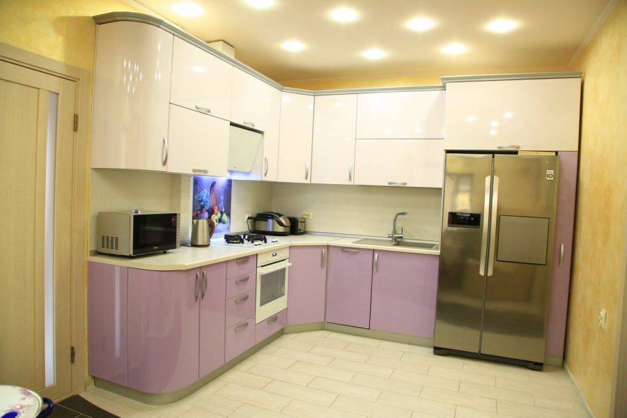 угловая радиусная кухня в Армавире