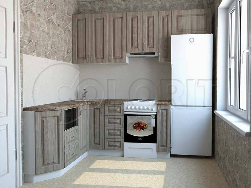угловая маленькая кухня в Армавире