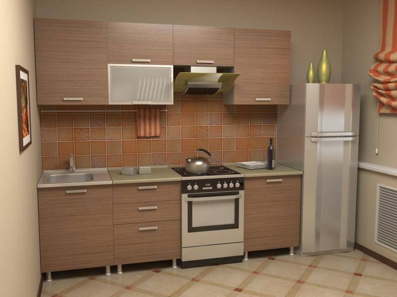 кухня прямая азалия комплектация 7 в Армавире