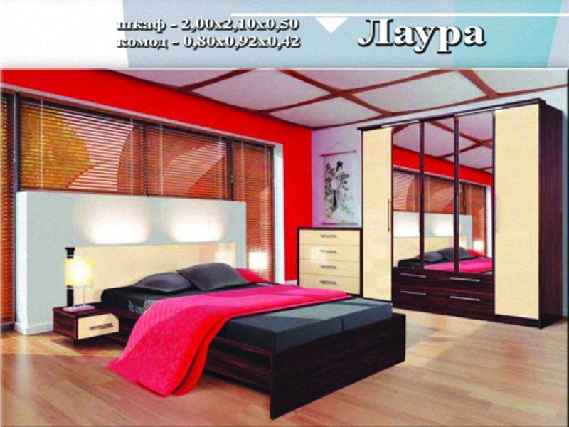 спальный гарнитур «лаура» в Армавире