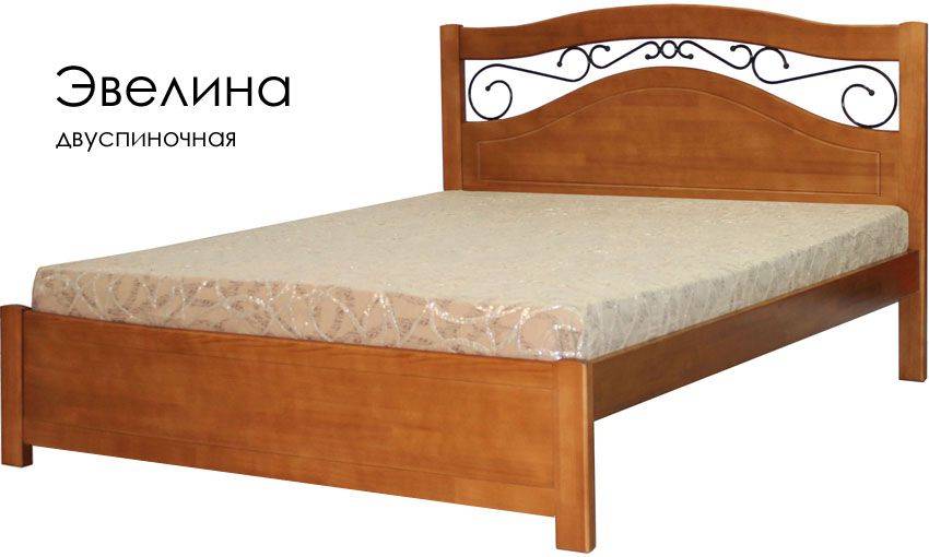 деревянная с ковкой кровать эвелина в Армавире