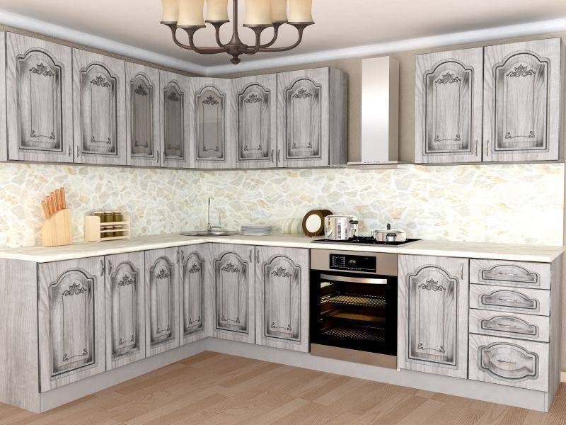 светлая угловая кухня в Армавире