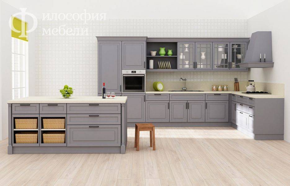 кухня №31 с островом в Армавире
