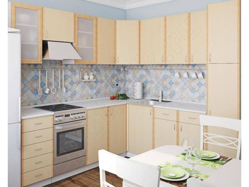 кухонный гарнитур угловой клён в Армавире