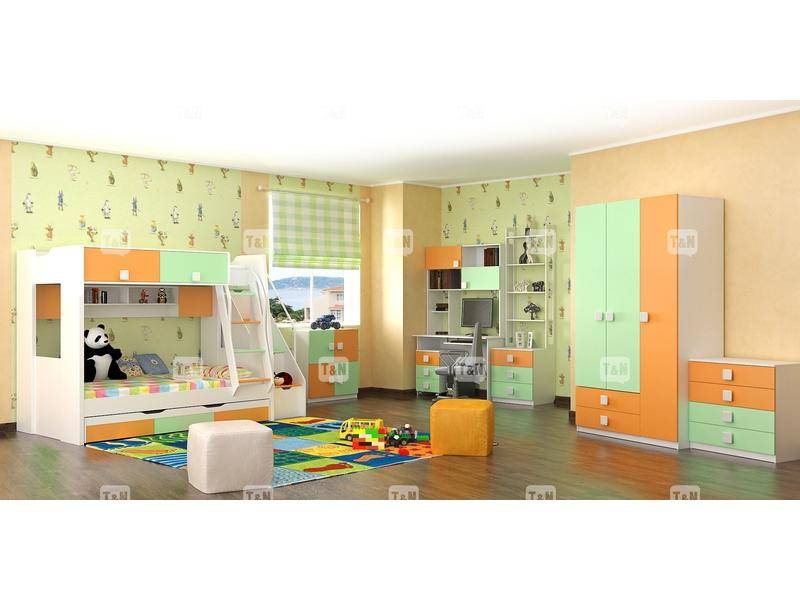 детская двухъярусная кровать rich green в Армавире