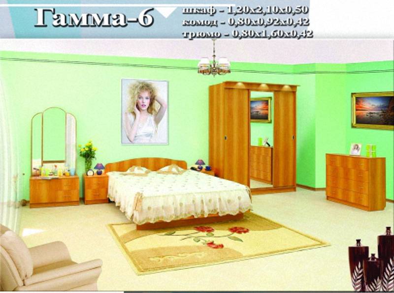 спальный гарнитур «гамма 6» в Армавире