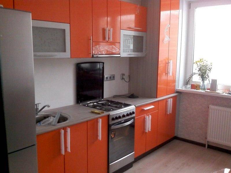 кухня оранжевая мдф в Армавире