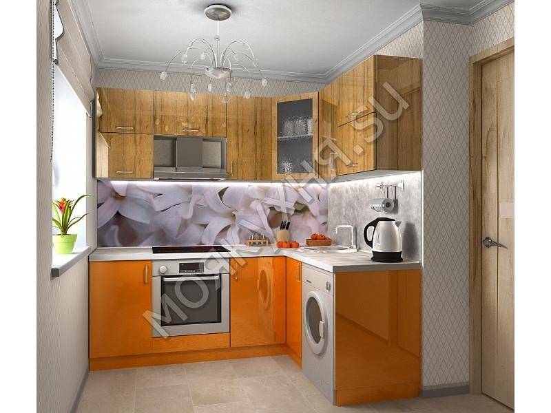 яркая угловая кухня в Армавире