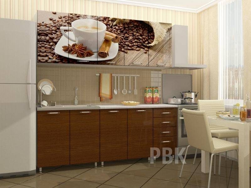 кухонный гарнитур с фотопечатью кофе в Армавире