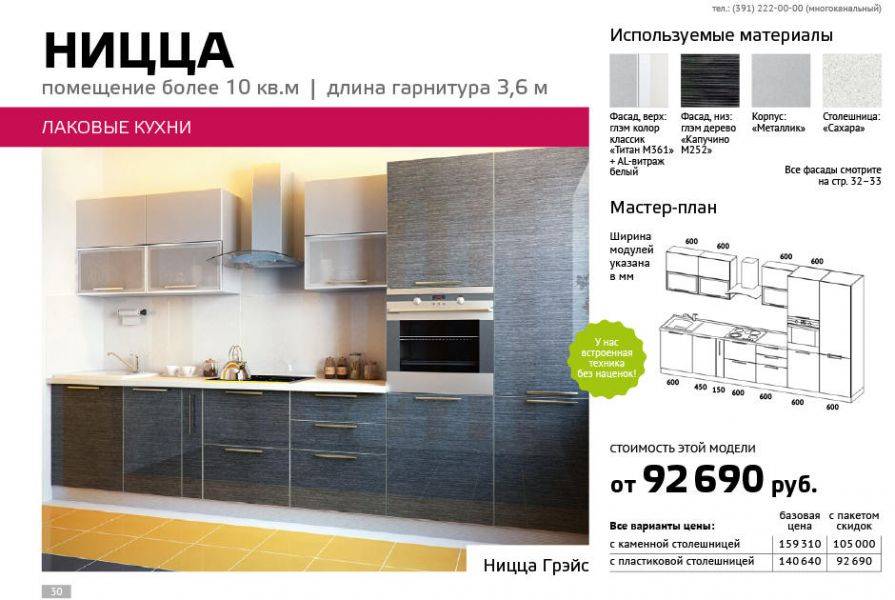 кухня лаковая ницца в Армавире