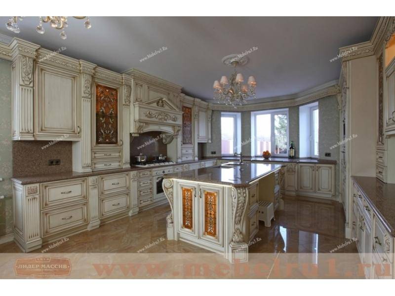 кухня барокко из массива дуба в Армавире