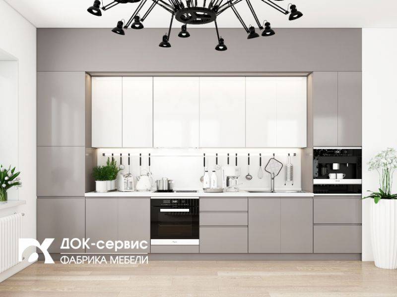 современная прямая кухня в Армавире