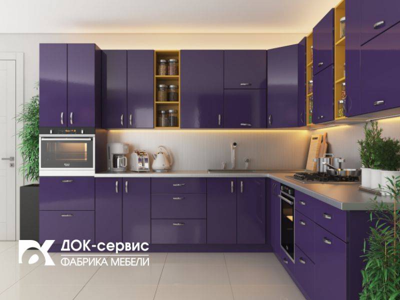 угловая кухня фиолетовая в Армавире