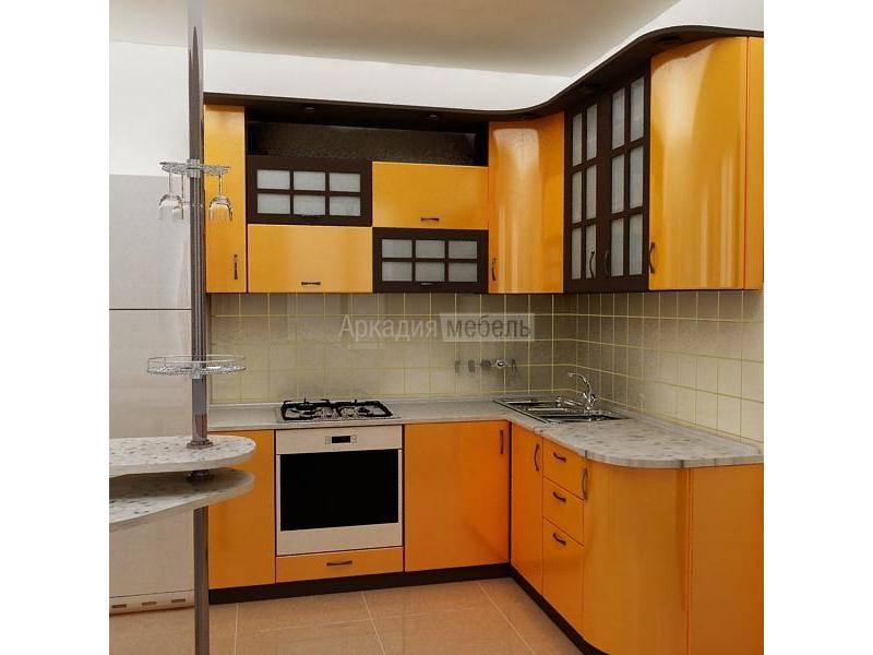 оранжевая кухня арт-модерн 3 в Армавире