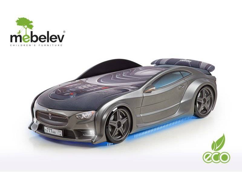 кровать-машина объемная (3d) neo "тесла" (графит) в Армавире