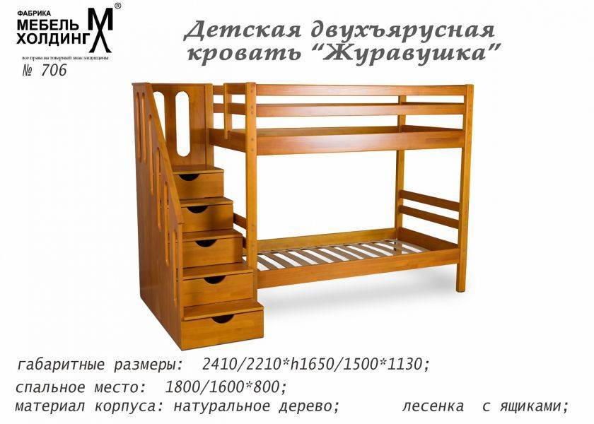 кровать детская игровая 2х-ярусная журавашка в Армавире