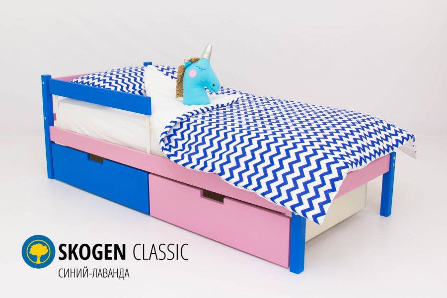 детская кровать skogen classic синий-лаванда в Армавире