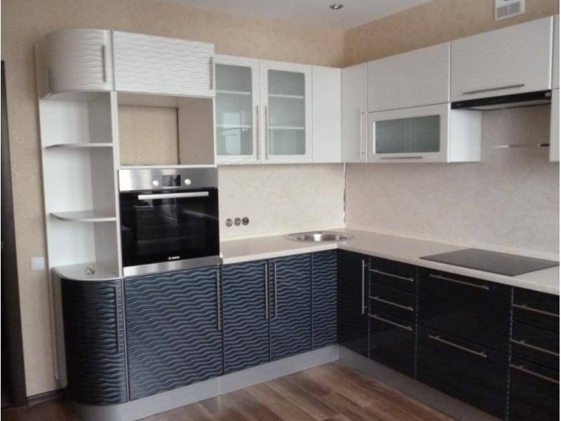 угловая кухня с фрезеровкой 3д в Армавире