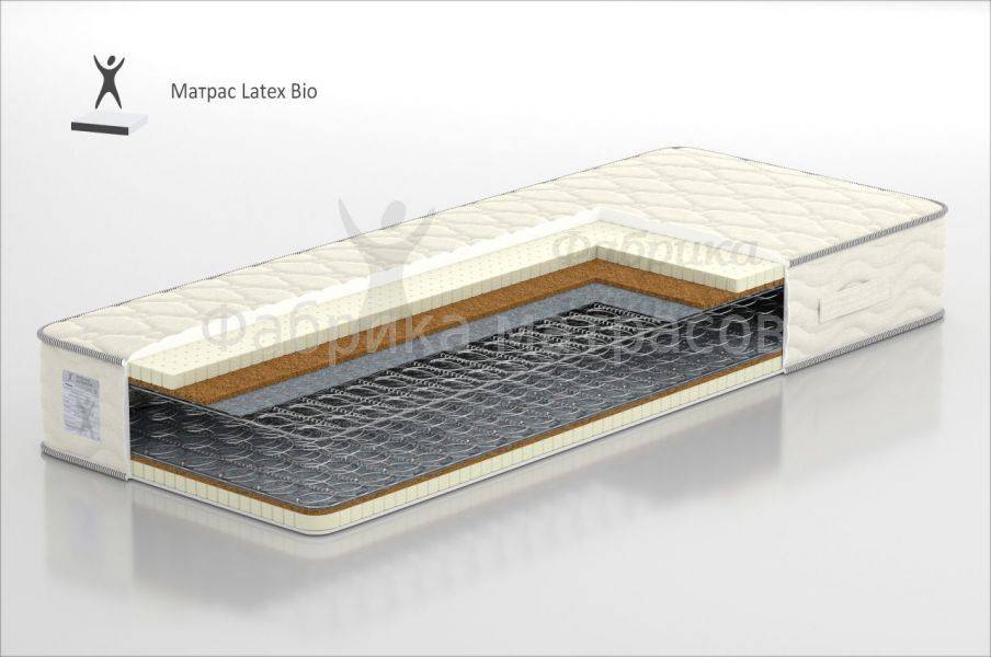 матрас на зависимом пружинном блоке latex bio в Армавире