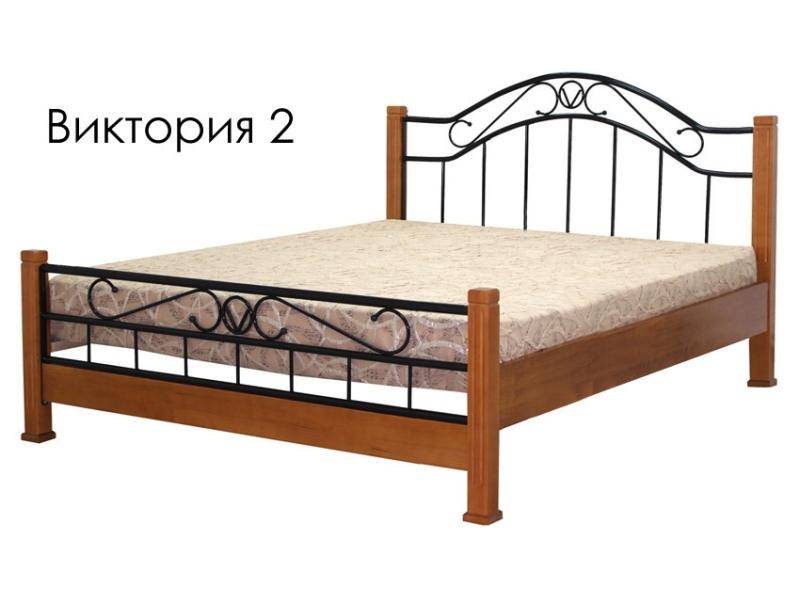 кровать виктория 2 из массива сосны с элементами ковки в Армавире