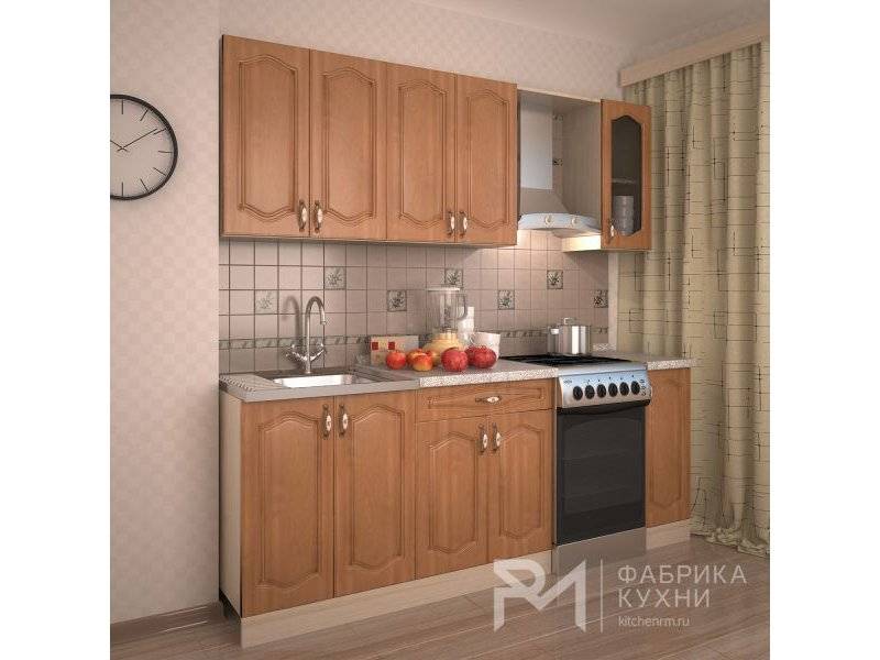 прямая кухня анегри золото арка в Армавире