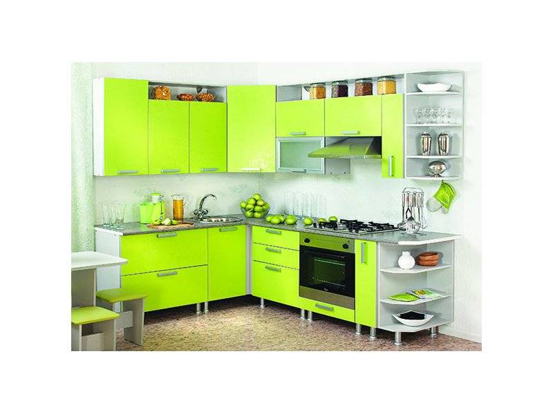 угловая яркая кухня 19 в Армавире
