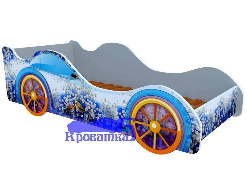 кровать-машина с фотопечатью зяблики в Армавире