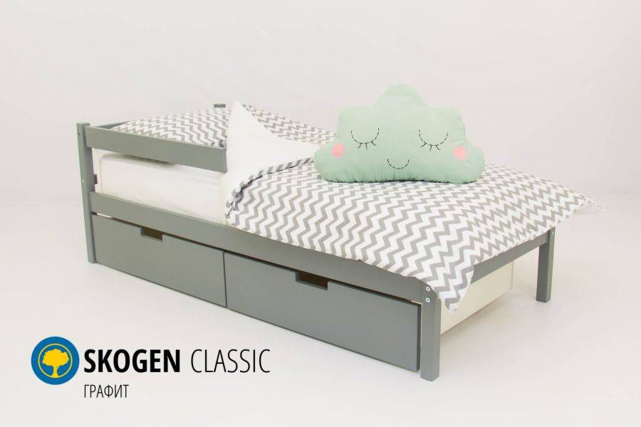 детская кровать skogen classic графит в Армавире