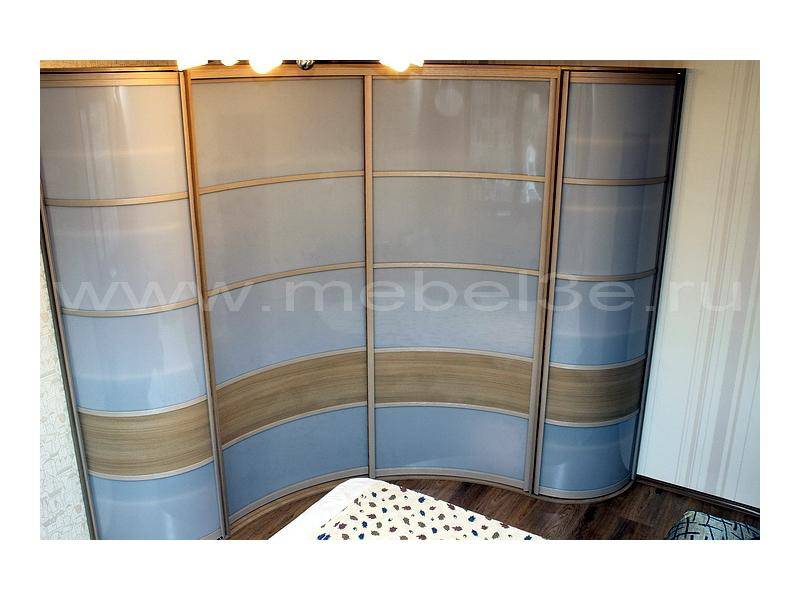 встроенный радиусный шкаф-купе 2560х2560 в Армавире