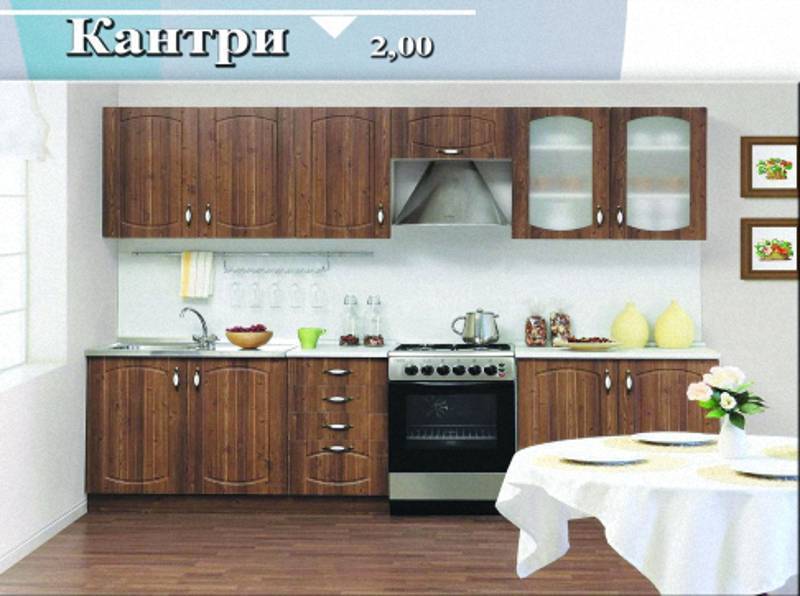 кухня прямая «кантри» в Армавире