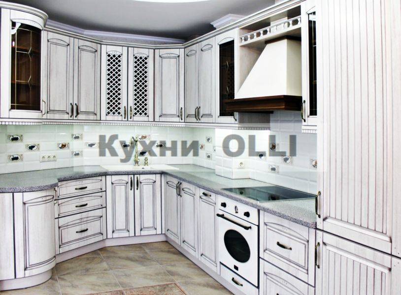 кухня мдф в пленке пвх с патиной в Армавире