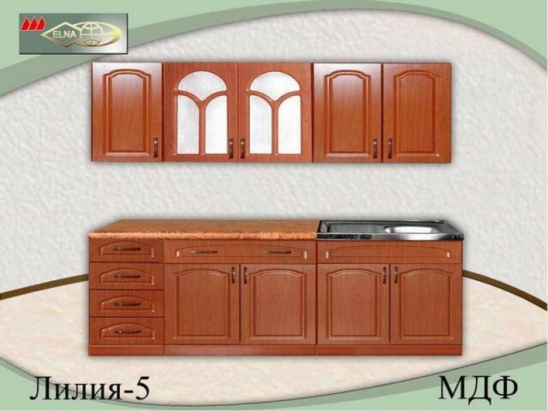 кухня прямая лилия 5 (мдф) в Армавире