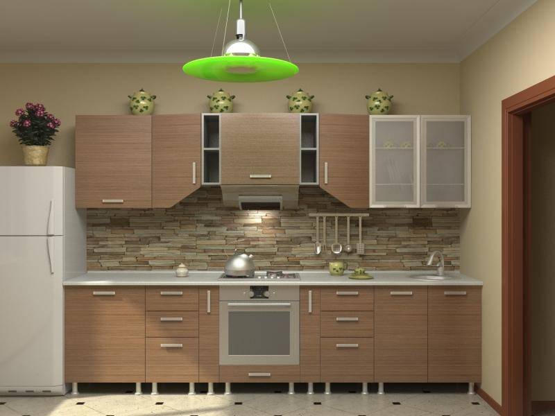 кухня прямая азалия комплектация 9 в Армавире