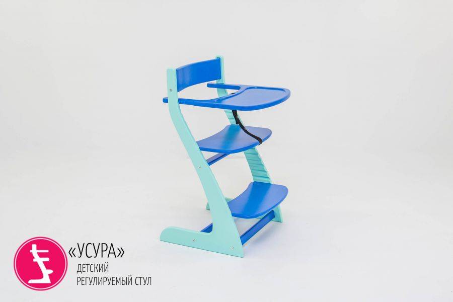 детский растущий регулируемый стул усура мятно-синий в Армавире