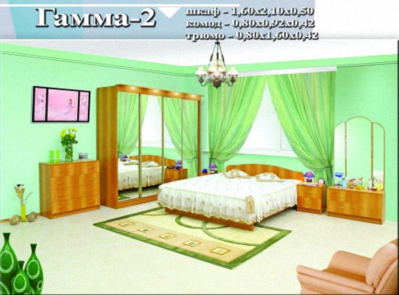 спальный гарнитур «гамма 2» в Армавире