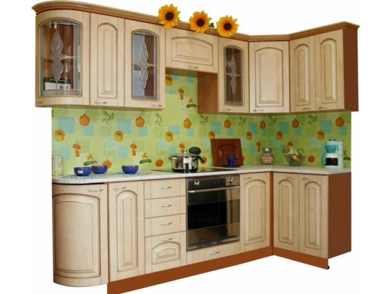 кухня угловая патина беленый дуб в Армавире