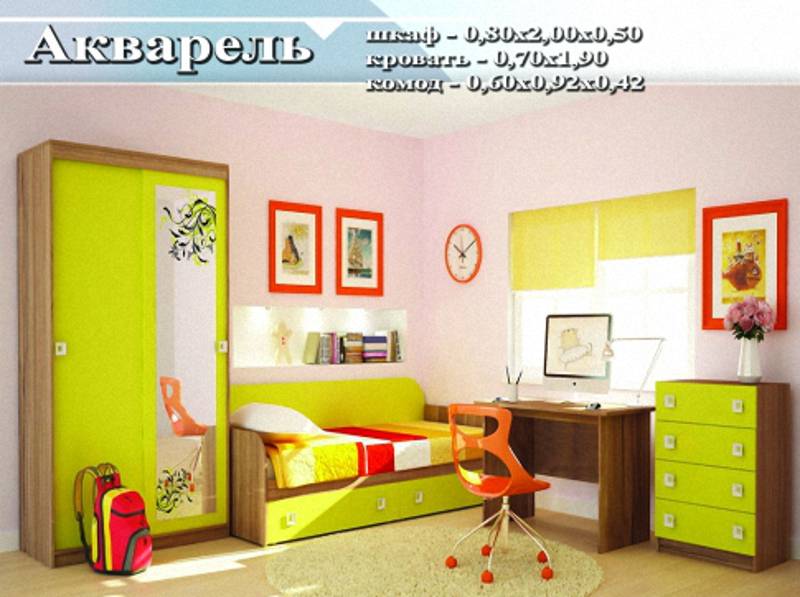 детский гарнитур «акварель» в Армавире
