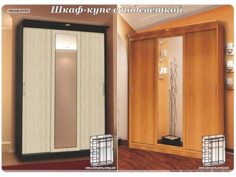 шкаф-купе с подсветкой в Армавире