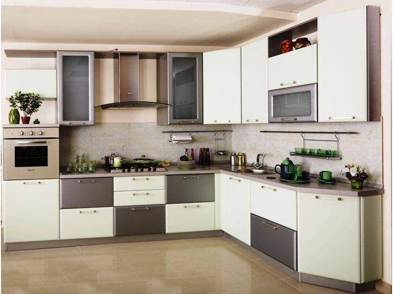 светлая угловая кухня мдф в Армавире
