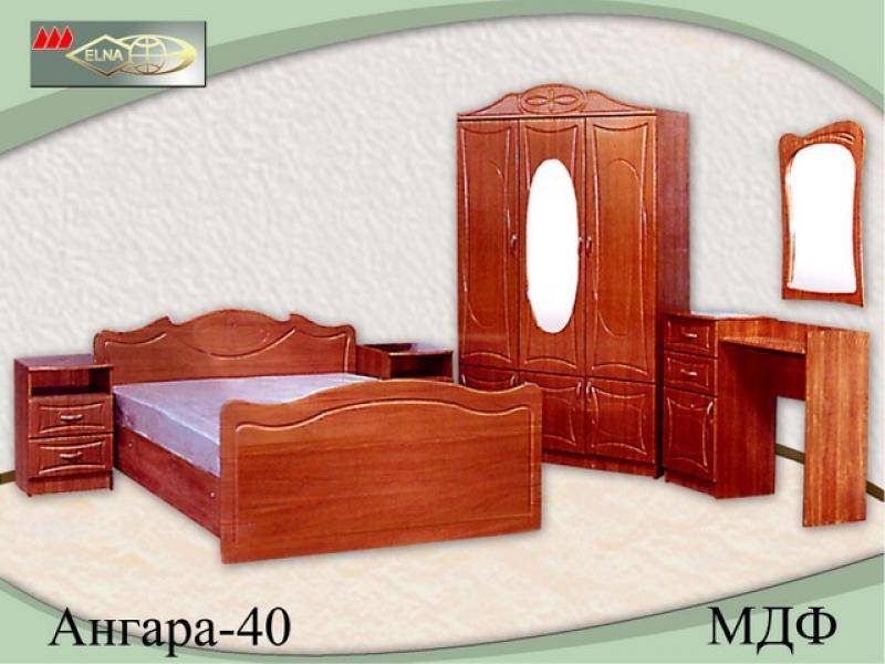 спальный гарнитур ангара 40 (мдф) в Армавире