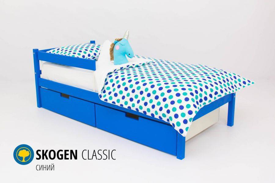 детская кровать skogen classic синий в Армавире