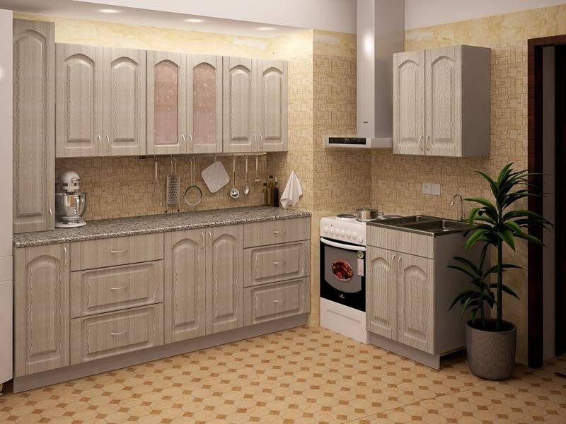 светлая кухня metrio д 2.1 в Армавире