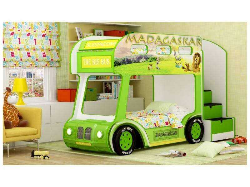 двухъярусная кровать-aвтобус madagaskar в Армавире