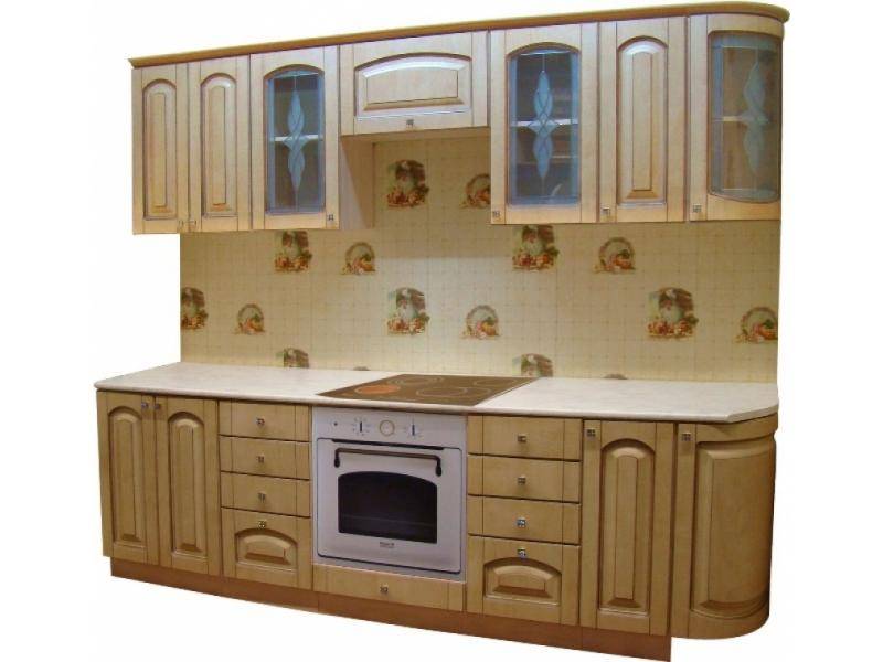 кухня прямая патина беленый дуб в Армавире