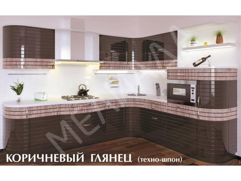 кухня коричневый глянец в Армавире