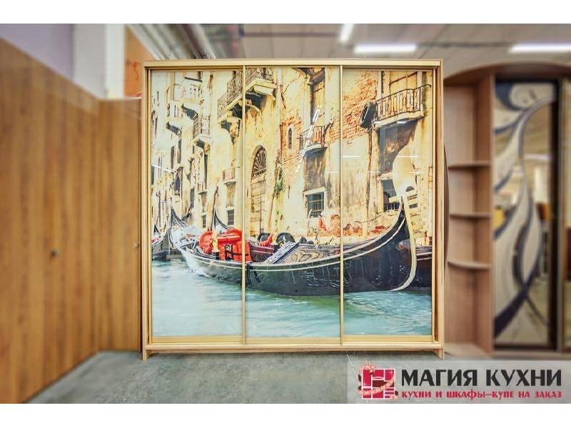 шкаф-купе 3 двери с фотопечатью в Армавире