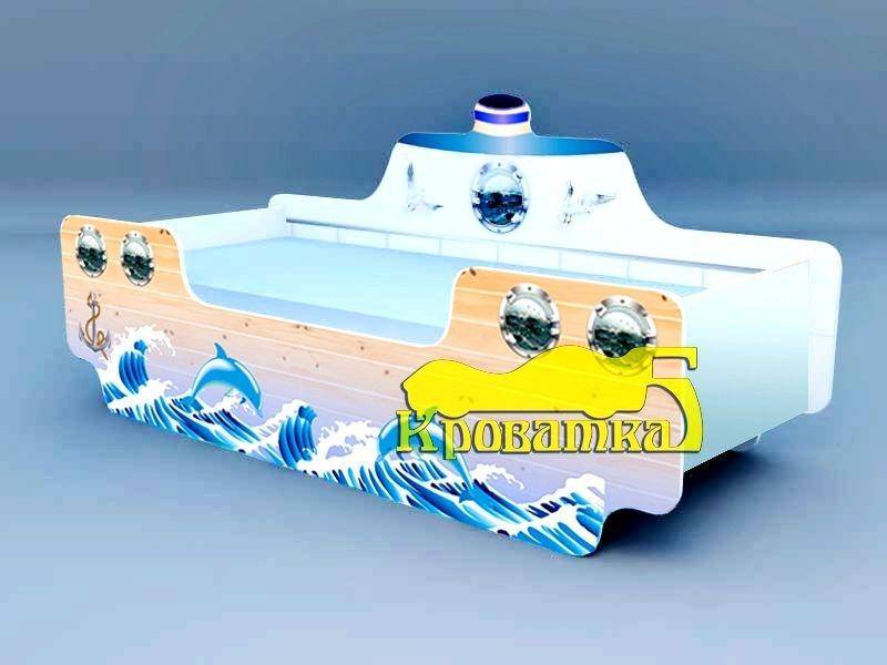 детская кровать кораблик дельфины в Армавире