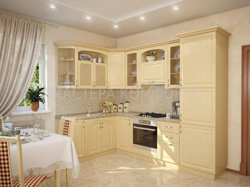 кухня мдф пвх классика юлия лайт в Армавире